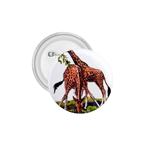 Drinking giraffe 1.75  Button from ArtsNow.com Front