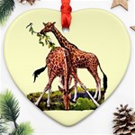 Drinking giraffe Ornament (Heart)