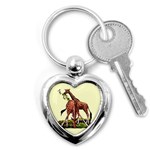 Drinking giraffe Key Chain (Heart)