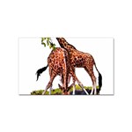 Drinking giraffe Sticker (Rectangular)