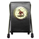 Drinking giraffe Pen Holder Desk Clock