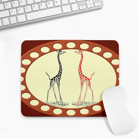 Cute giraffes Small Mousepad from ArtsNow.com Front