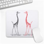 Cute giraffes Large Mousepad