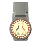 Cute giraffes Money Clip (Round)