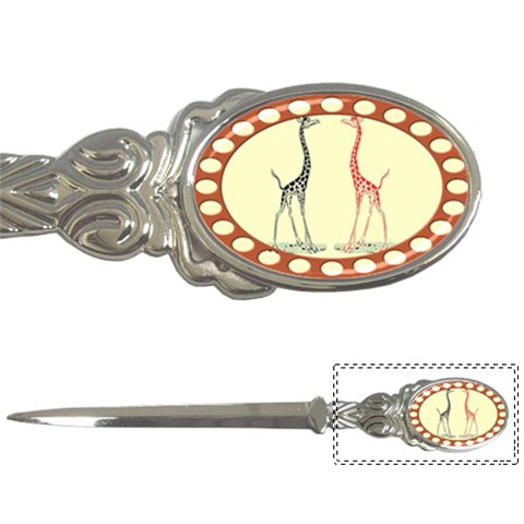 Cute giraffes Letter Opener from ArtsNow.com Front