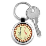 Cute giraffes Key Chain (Round)