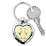 Cute giraffes Key Chain (Heart)