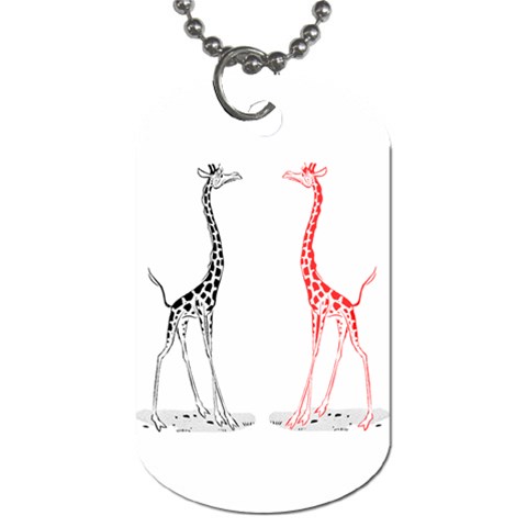 Cute giraffes Dog Tag (One Side) from ArtsNow.com Front