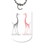 Cute giraffes Dog Tag (One Side)