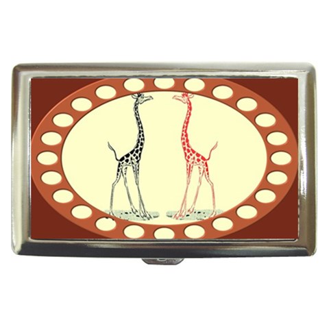 Cute giraffes Cigarette Money Case from ArtsNow.com Front