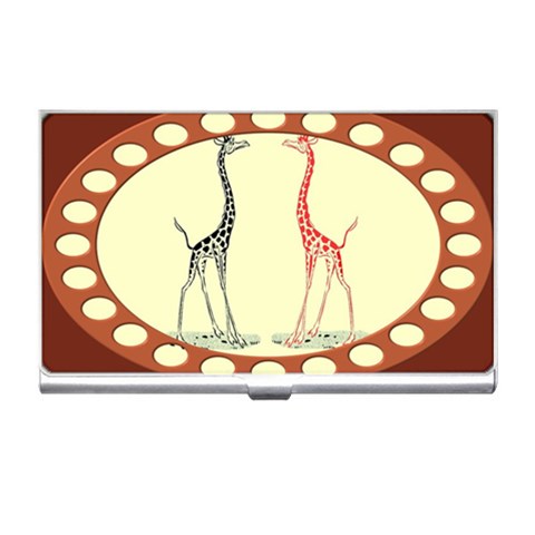 Cute giraffes Business Card Holder from ArtsNow.com Front