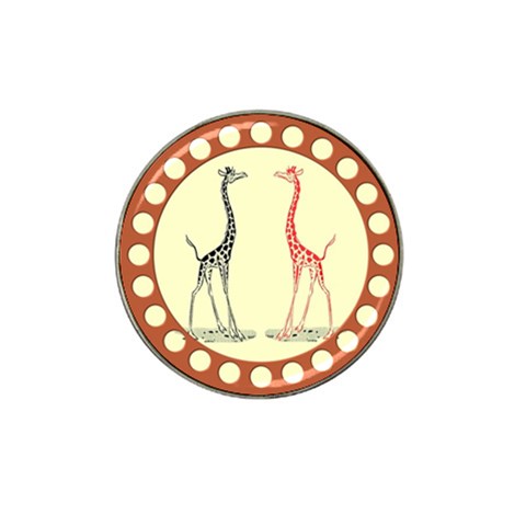 Cute giraffes Hat Clip Ball Marker (4 pack) from ArtsNow.com Front