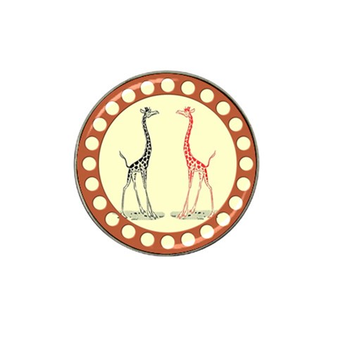 Cute giraffes Hat Clip Ball Marker (10 pack) from ArtsNow.com Front