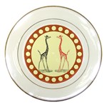 Cute giraffes Porcelain Plate