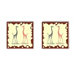 Cute giraffes Cufflinks (Square)