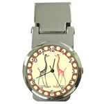 Cute giraffes Money Clip Watch