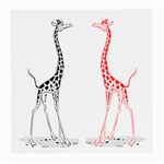 Cute giraffes Glasses Cloth (Medium)