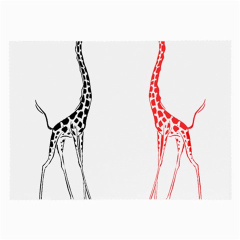 Cute giraffes Glasses Cloth (Large) from ArtsNow.com Front