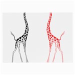 Cute giraffes Glasses Cloth (Large)