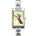 Giraffe Rectangular Italian Charm Watch