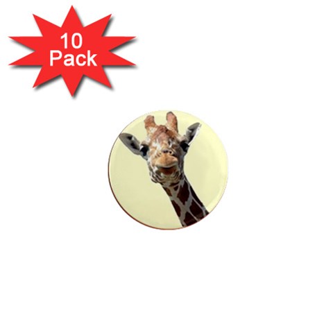 Giraffe 1  Mini Magnet (10 pack)  from ArtsNow.com Front