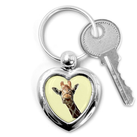 Giraffe Key Chain (Heart) from ArtsNow.com Front