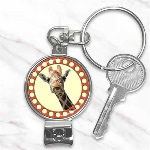Giraffe Nail Clippers Key Chain from ArtsNow.com Front