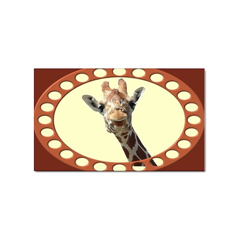 Giraffe Sticker (Rectangular) from ArtsNow.com Front