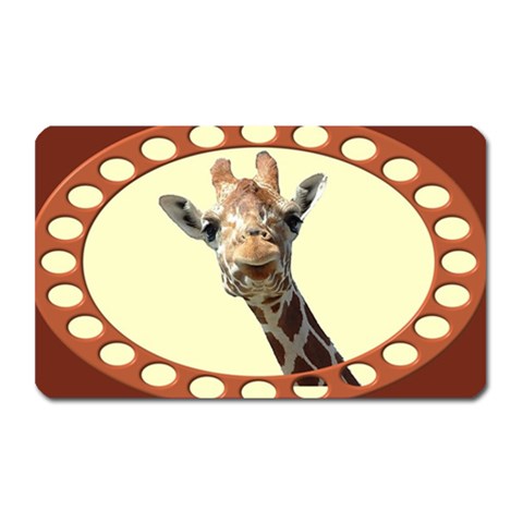 Giraffe Magnet (Rectangular) from ArtsNow.com Front