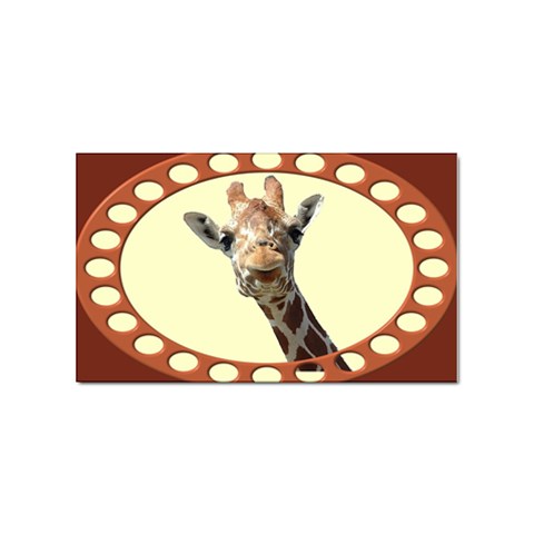 Giraffe Sticker Rectangular (100 pack) from ArtsNow.com Front