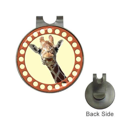 Giraffe Golf Ball Marker Hat Clip from ArtsNow.com Front