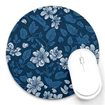 Pattern Flower Nature Round Mousepad