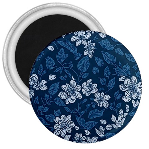 Pattern Flower Nature 3  Magnets from ArtsNow.com Front
