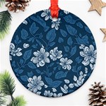 Pattern Flower Nature Ornament (Round)