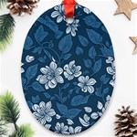 Pattern Flower Nature Ornament (Oval)