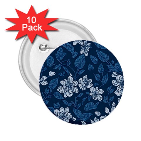 Pattern Flower Nature 2.25  Buttons (10 pack)  from ArtsNow.com Front