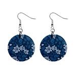 Pattern Flower Nature Mini Button Earrings