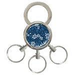 Pattern Flower Nature 3-Ring Key Chain