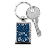 Pattern Flower Nature Key Chain (Rectangle)
