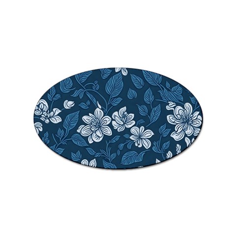 Pattern Flower Nature Sticker (Oval) from ArtsNow.com Front