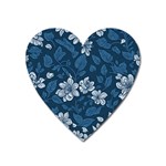 Pattern Flower Nature Heart Magnet