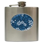Pattern Flower Nature Hip Flask (6 oz)