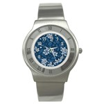 Pattern Flower Nature Stainless Steel Watch