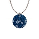Pattern Flower Nature 1  Button Necklace
