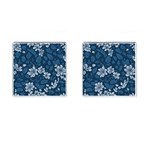 Pattern Flower Nature Cufflinks (Square)