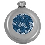 Pattern Flower Nature Round Hip Flask (5 oz)