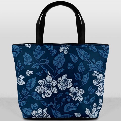 Pattern Flower Nature Bucket Bag from ArtsNow.com Front