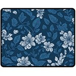 Pattern Flower Nature Fleece Blanket (Medium)
