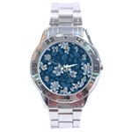 Pattern Flower Nature Stainless Steel Analogue Watch