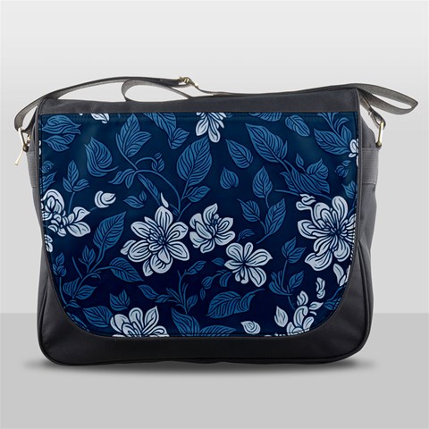 Pattern Flower Nature Messenger Bag from ArtsNow.com Front